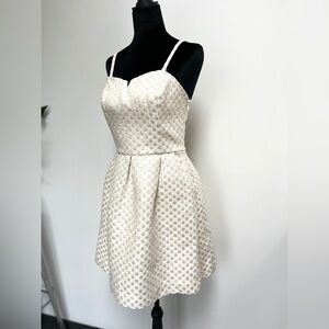 Anthropologie Jacquard polka dot mini dress by Moulinette Soeurs, size 6
